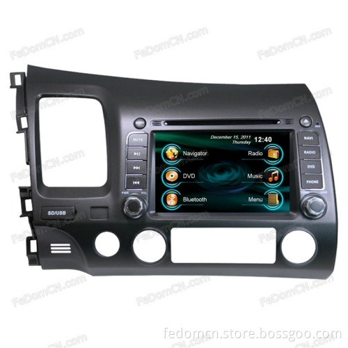 2 DIN in Dash Car DVD GPS Navigation System for Honda Civic